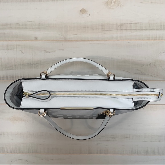 Coach Madison East Wes Tote Gingham Saffiano 30118 - Picture 5 of 9